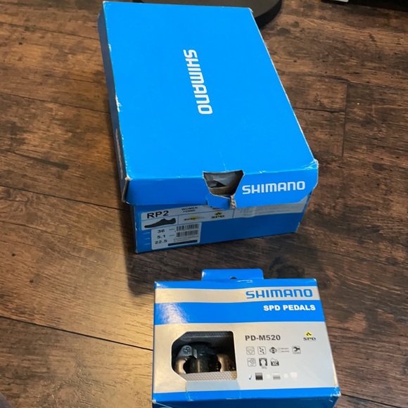 Shimano Dynablast Womens SPD Cycling Shoes Black with SPD Pedals - Picture 6 of 6